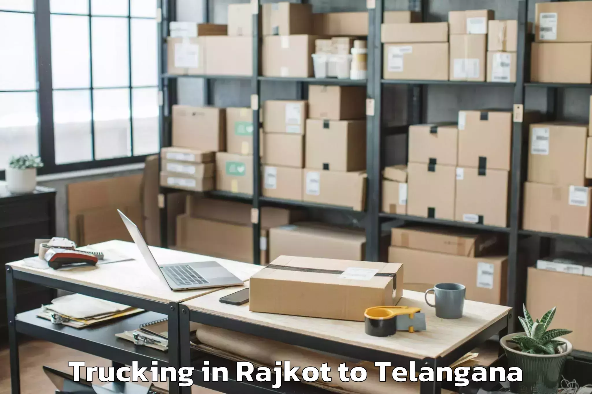 Hassle-Free Rajkot to Mancheral Trucking